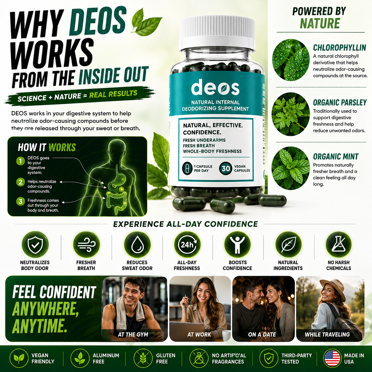 DEOS™ Internal Deodorizing Supplement | Feel Fresh From Within