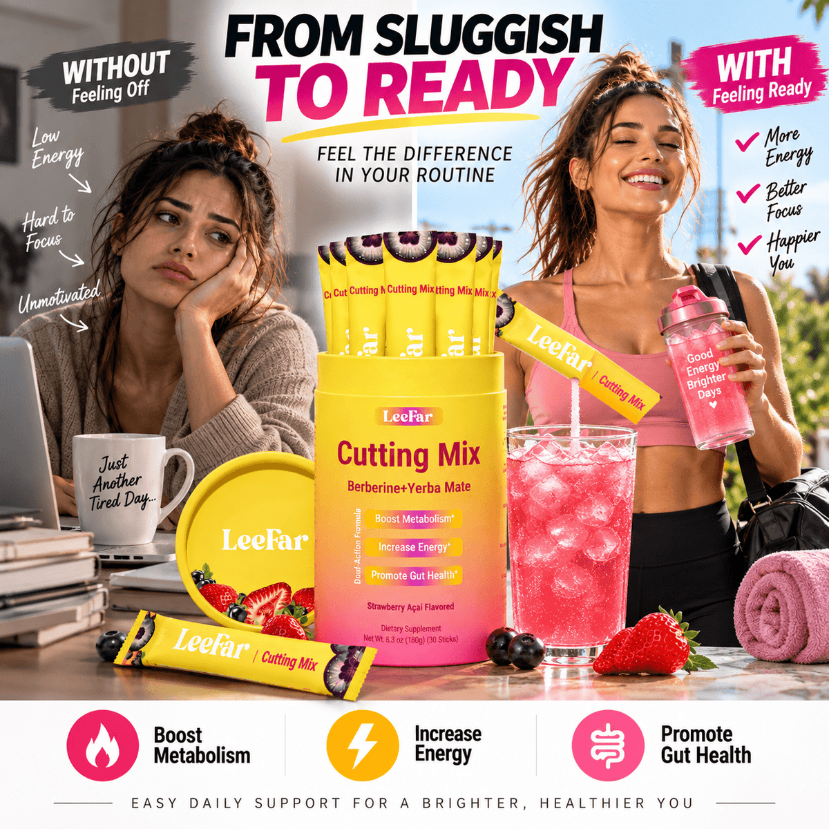 Mezcla de corte LeeFar de CARAMELA BEAUTY USA, suplemento natural para aumentar metabolismo y energía.