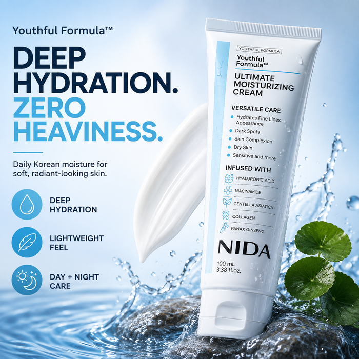 NIDA Ultimate Moisturizing Cream 100ml – Hyaluronic Acid + Niacinamide for Hydration