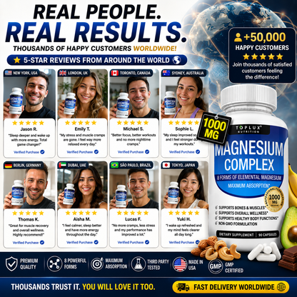 🔥 Toplux Magnesium Complex 8-in-1™ | Advanced Sleep, Muscle & Wellness Support
