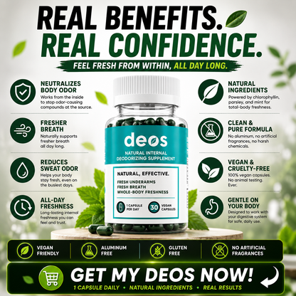 DEOS™ Internal Deodorizing Supplement | Feel Fresh From Within