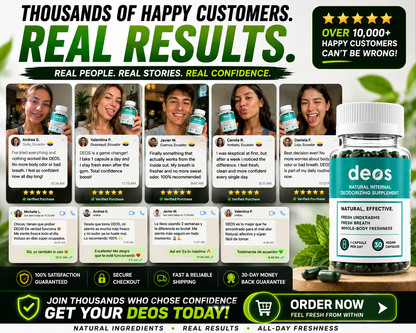 DEOS™ Internal Deodorizing Supplement | Feel Fresh From Within