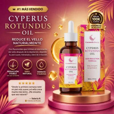 Caramela Beauty Cyperus Rotundus Oil: Menos vello, más suavidad.