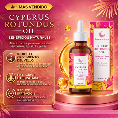 Caramela Beauty Cyperus Rotundus Oil: Menos vello, más suavidad.