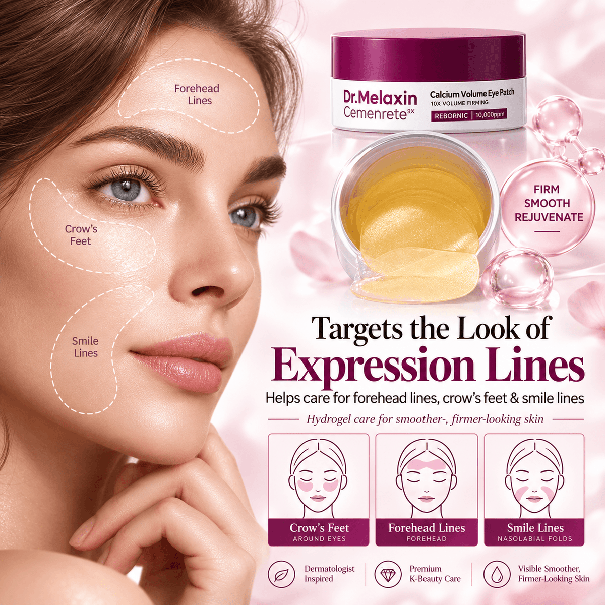 Conjunto de cuidado facial Dr.Melaxin Calcium Collagen Power de CARAMELA BEAUTY USA con cinco productos para firmeza y brillo de la piel