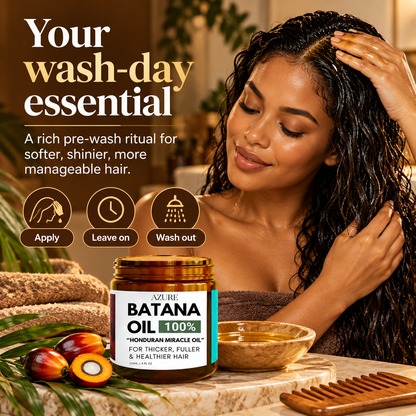 How to use AZURE Batana Oil as part of a nourishing pre-wash routine